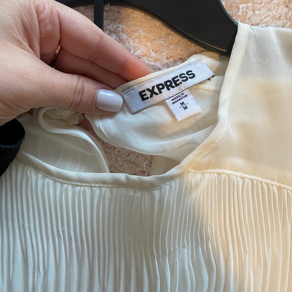 White / cream express shirt - Picture 4 of 10